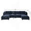 Canapé modulaire Comfy Cloud Couch 4 places avec 2 repose-pieds, canapé-lit en chenille et siège profond avec coussins décoratifs pour le salon-1972646121