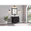36" Cadet Finish Solid Wood Sink Vanity  With 1' Artificial Stone Top-25876159