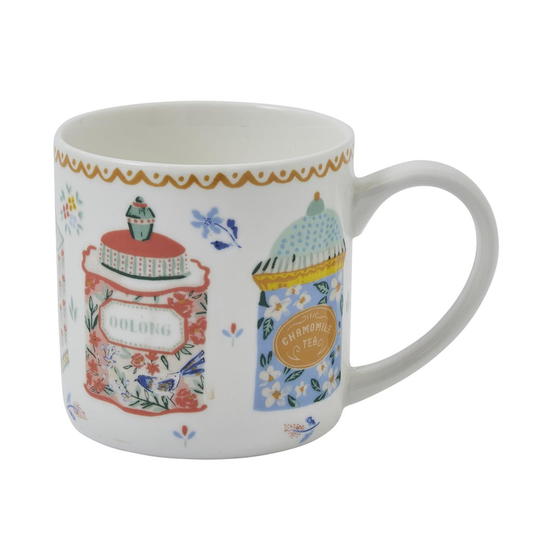 Tea Tins Bone China Coffee Mug