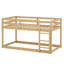 Lit superposé en bois avec échelle-850620560
