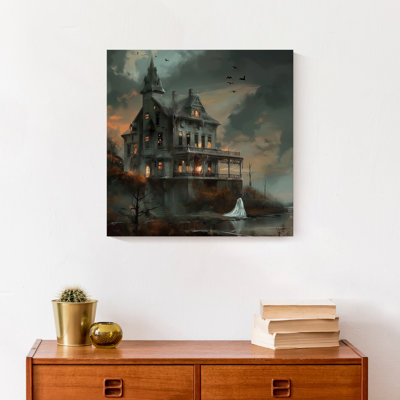 «Haunted Lakeside Mansion», reproduction sur toile