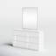 Commode double à 6 tiroirs avec miroir 55 po Augie-1663160722