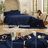 Bedsure Queen 2-in-1 Comforter Set with Detachable Fluffy Blanket – Pageant Blue SnapTech Design Bed-in-a-bag, All-Season Bedding Set(Set of 6)-126226171-120798831