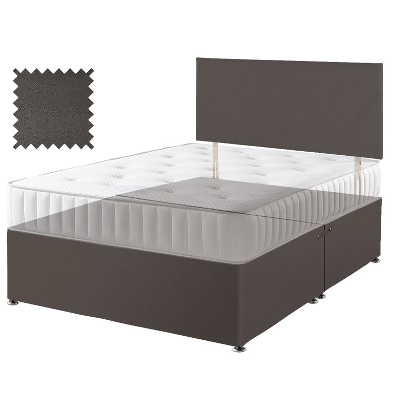 Divan Bed Base, Brown, Single (3')