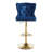 Swivel Upholstered Adjustable Counter Stool With Tufted Backs Set of 4-120959111-120959112