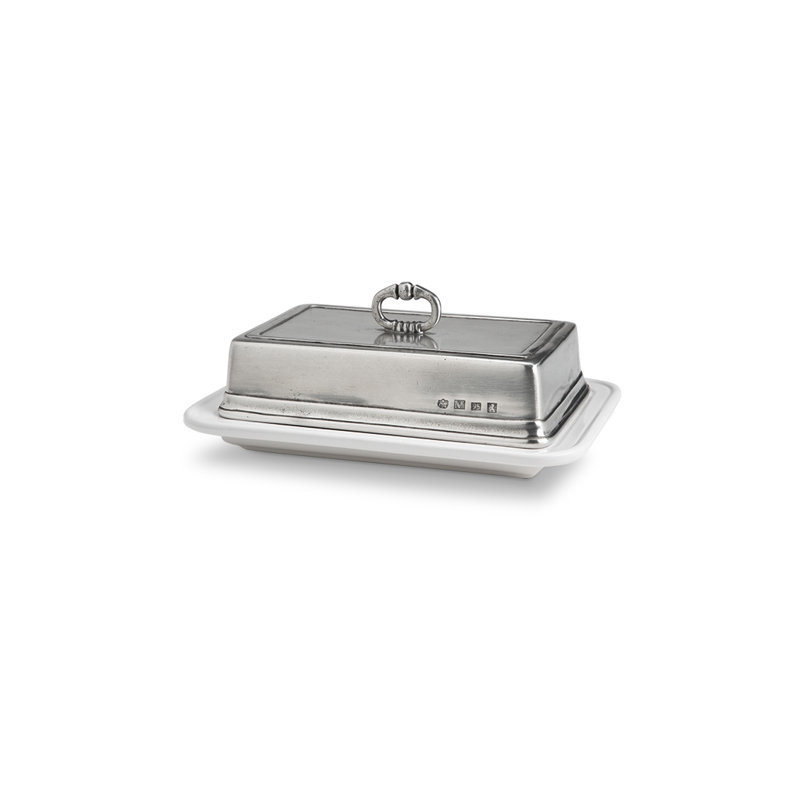 Convivio Handmade Pewter Butter Dish