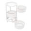 Support de rangement rotatif | Chariot de rangement à roulettes de cuisine à 3 niveaux avec roulettes verrouillables