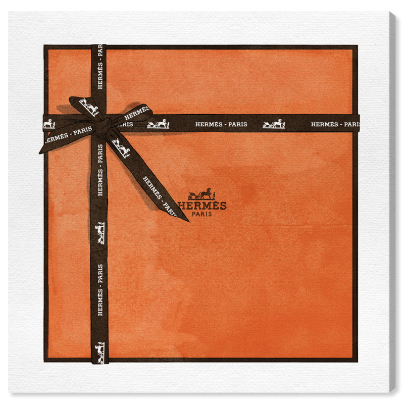 «Perfect Orange Gift», impression sur toile tendue, H 24 po x l 24 po