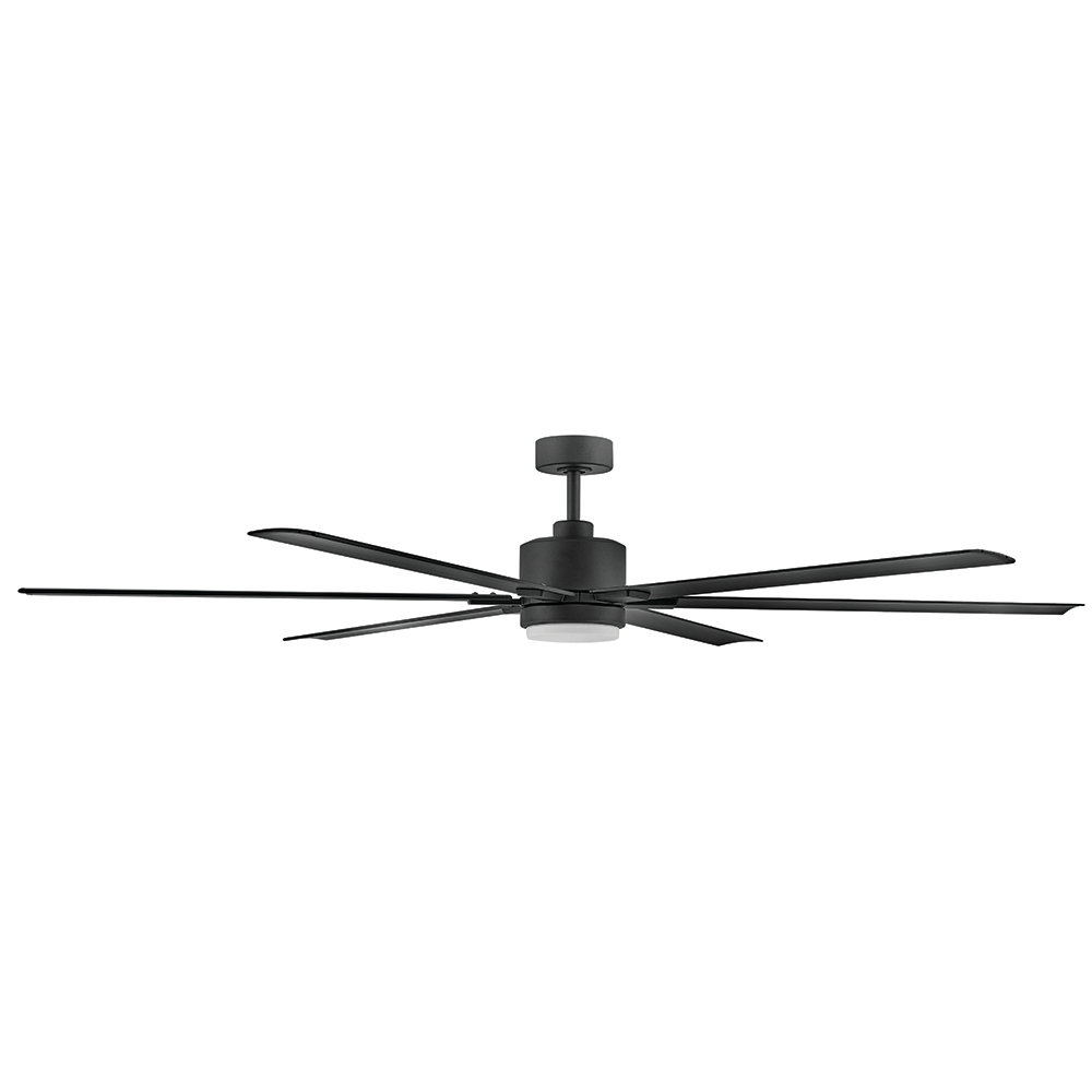Collette Smart Ceiling Fan with Light Kit, 82" Wide, Matte Black