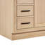 Meuble-lavabo simple en bois massif 42 po Tidworth avec plateau en quartz Carrara de 1,5 po-649030475-668100338-668100340