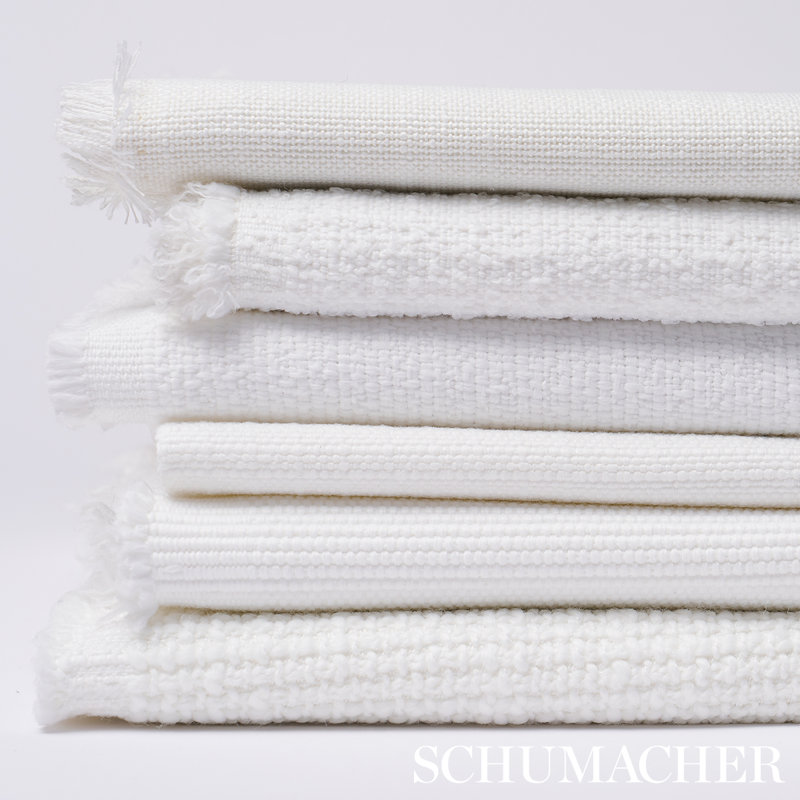 Sadie Indoor/Outdoor Fabric, White