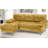 L-Shaped Velvet Reversible Sleeper Sofa-823260997-823260999