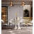 Modern Light Luxury Rectangular Shiny Sintered Stone Dining Table-110743668