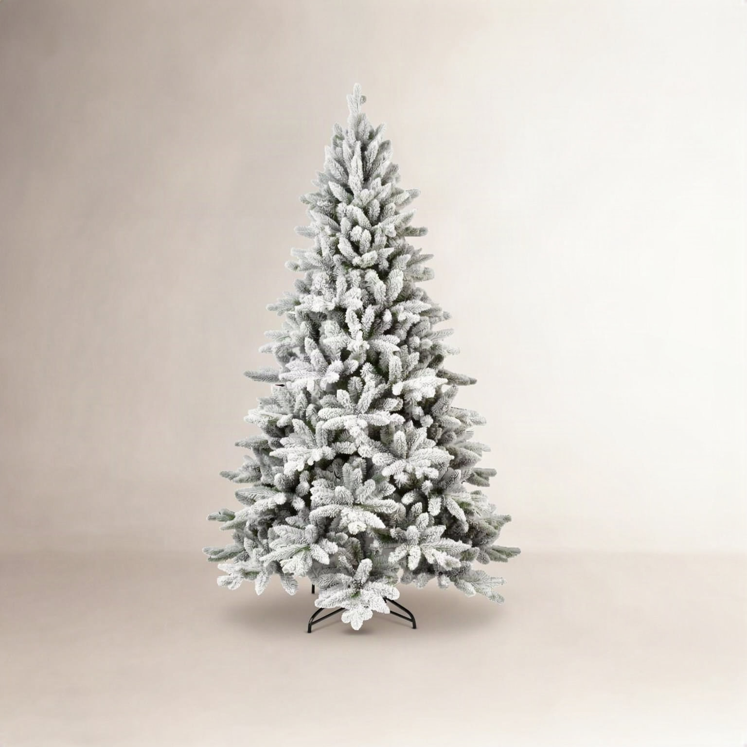 Flocked Pre-Lit Christmas Tree, 5' H