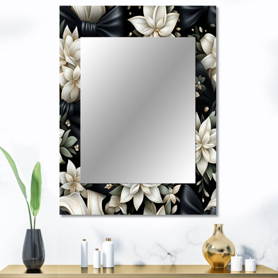 Tuxedo Tidings - Floral Mirror Wall Decor