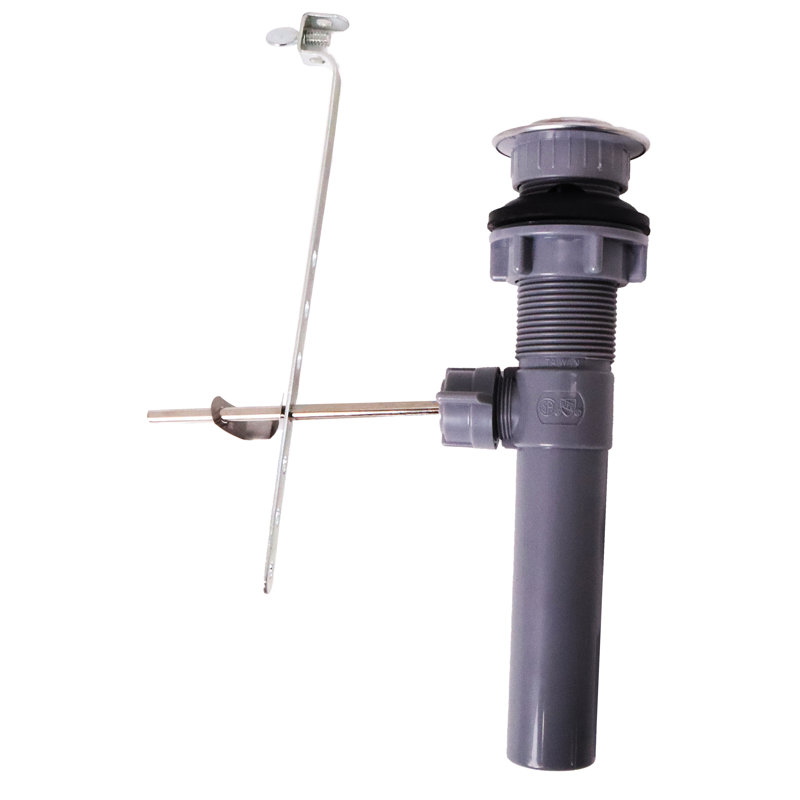 Satin Nickel 4" Dual-Handle Acrylic Centerset Bathroom Faucet