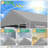 10'Wx20'D Heavy Duty Portable Garage, Upgraded Carport with Built-in Sandbags-104652216