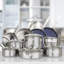 Batterie de cuisine en acier inoxydable 15 pièces 3 plis Viking
