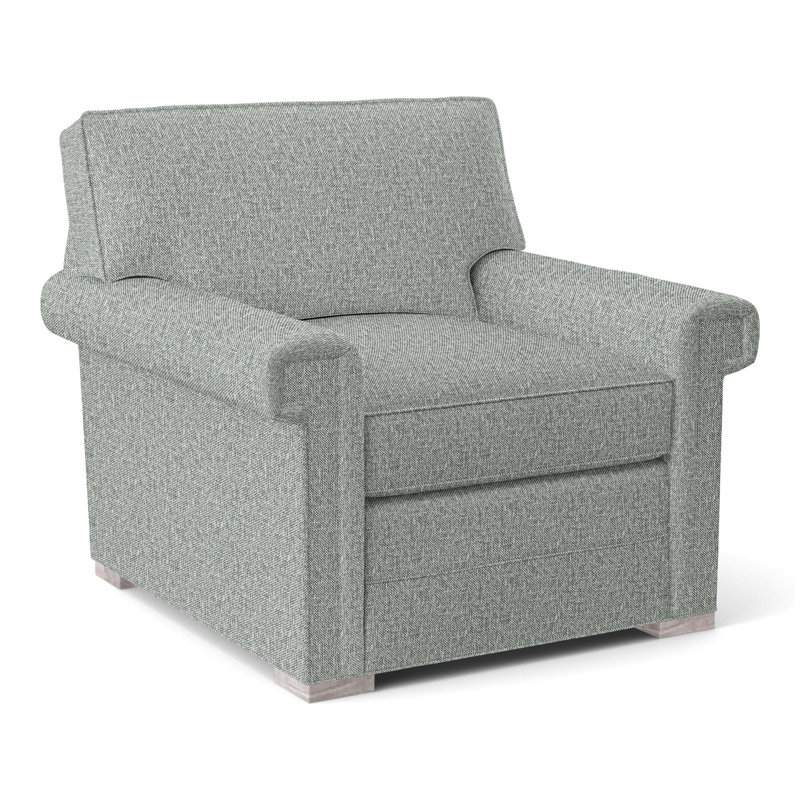 Davidson Armchair, No, Kimoni Natural, Dove Gray