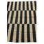 Tapis noir et blanc Orta