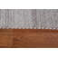 Tapis gris en soie noué à la main de conception unique 5 pi 11 po x 7 pi 9 po