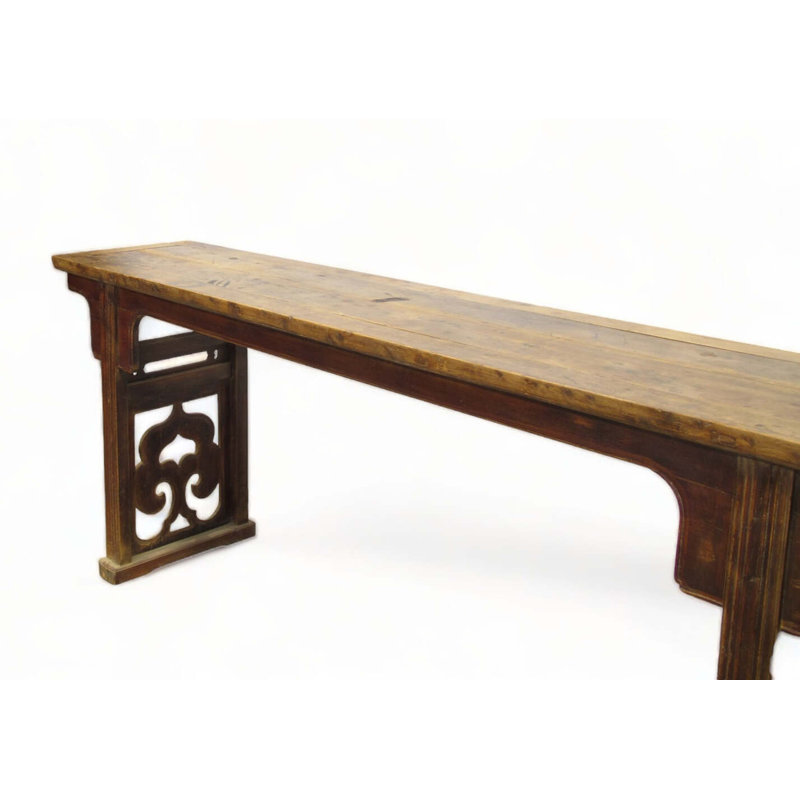 Ruyi 93.7'' W Solid Wood Console Table