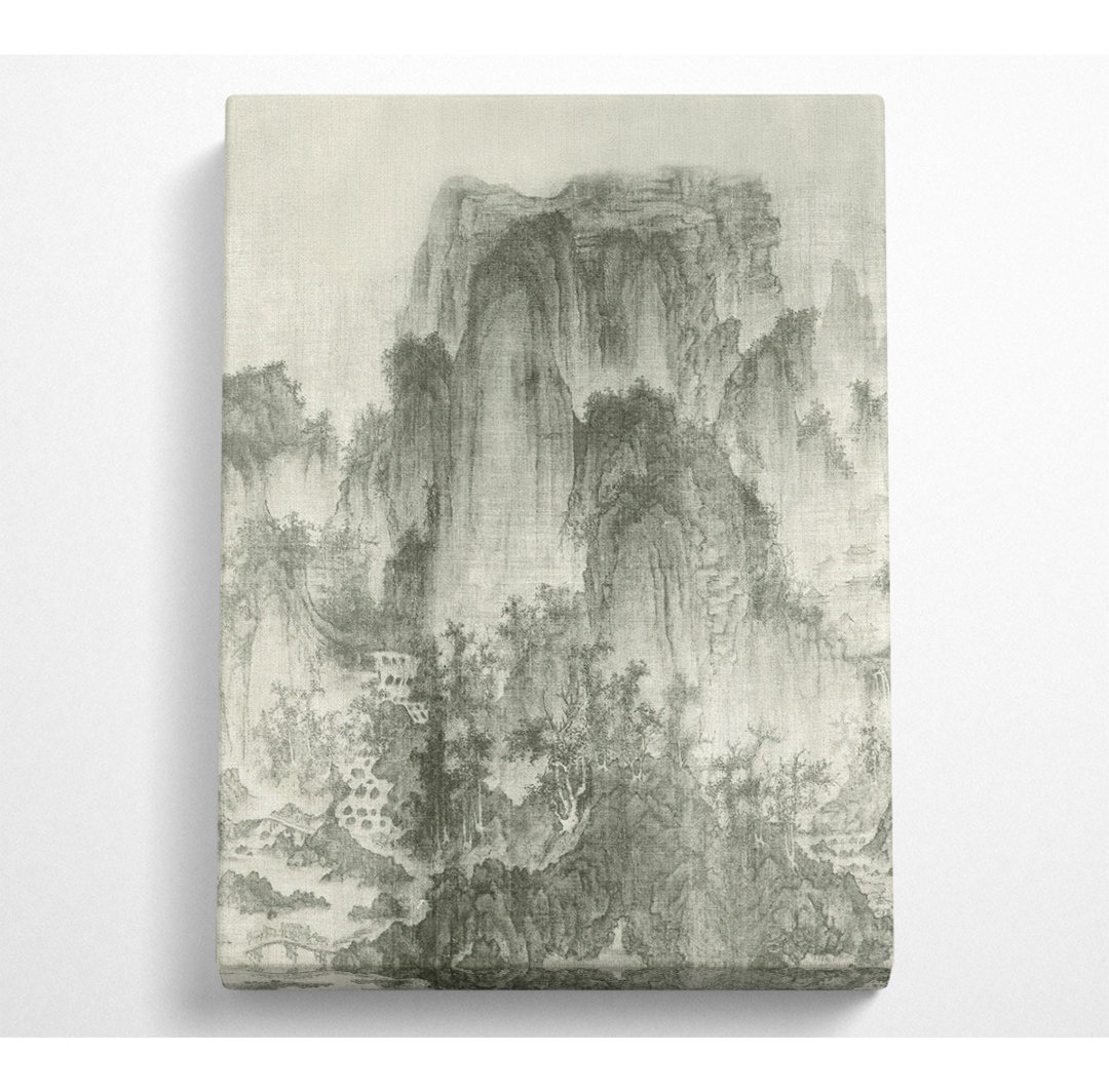 Distressed Mountains - Kunstdrucke auf Leinwand ohne Rahmen