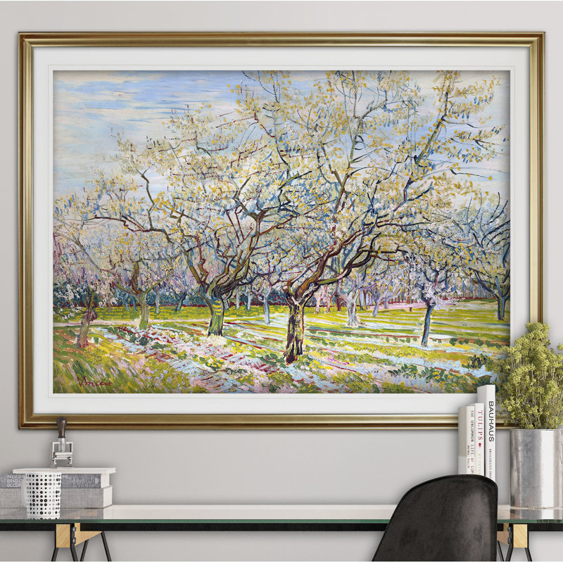« vincent van gogh », impression, Or, H 28 po x l 38 po x P 1,5 po