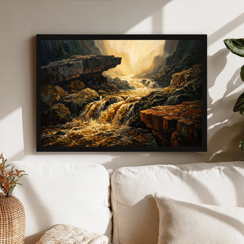 Art mural sur toile Rocky Canyon, H 12 po x l 18 po