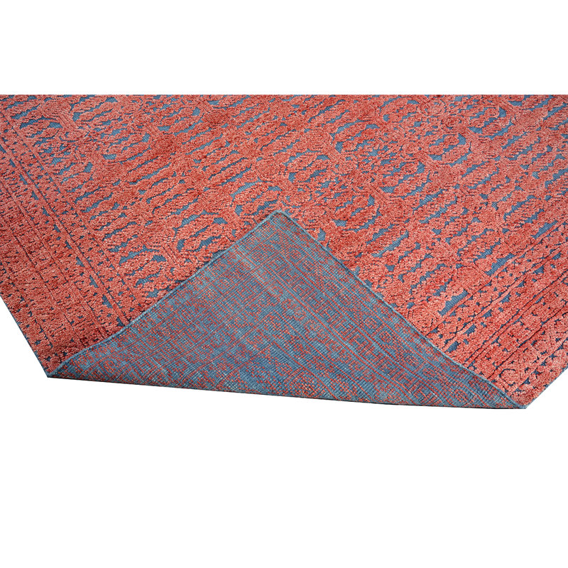 Wool Geometric Area Rug in Charcoal, Rectangle 8' x 10'