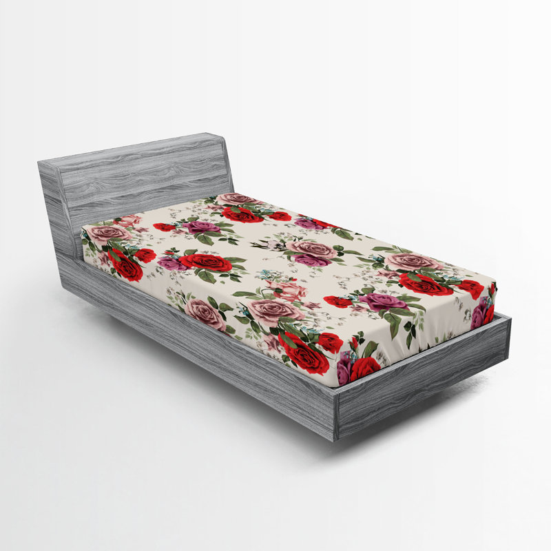 Ensemble de 2 draps-housse dégradés Ambesonne bleu sarcelle très clair bleu pâle et blanc, Drap-housse pour lit simple