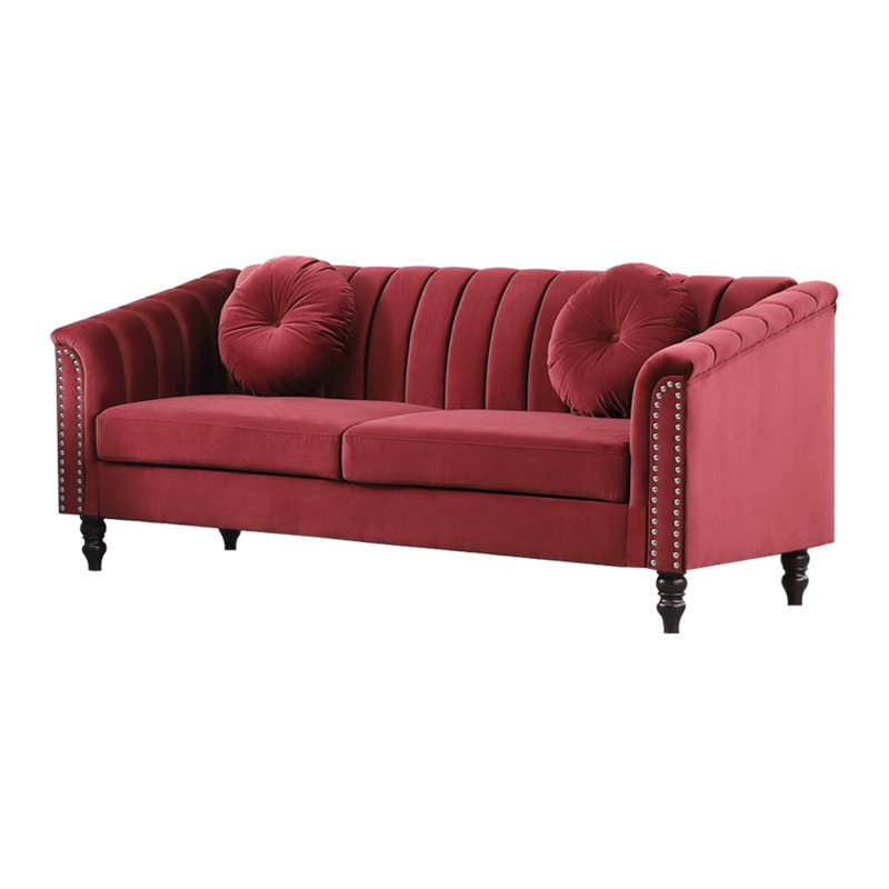 Danay 2 - Piece Living Room Set, Wine Red