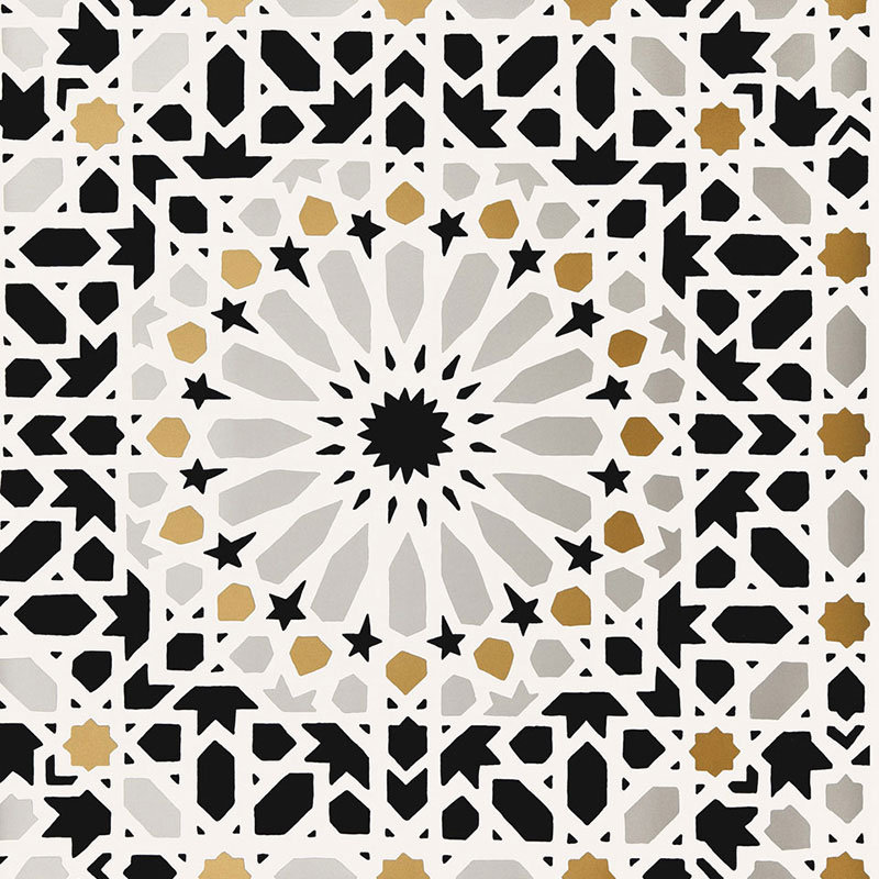 Nasrid Palace Mosaic Wallpaper, Mica