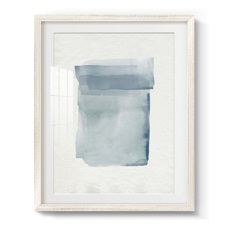 Lentille aquarelle I - impression encadrée, H 28,5 po x l 20,5 po, Blanc