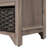 Versatile Use Wood Shoe Storage Bench with Removable Basket and 2 Drawers-1526658361