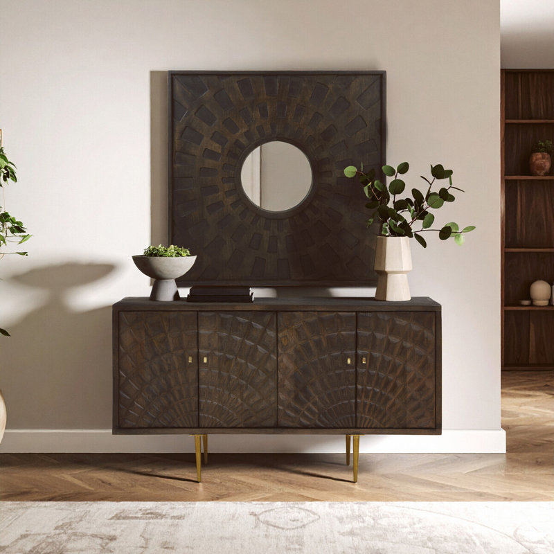Birkholz 152cm Solid Wood Sideboard