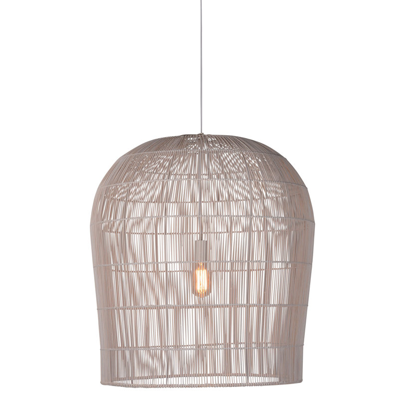 Luminaire suspendu Baldy, crème