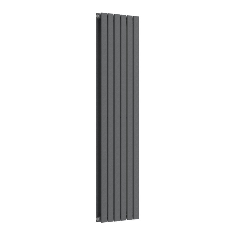 Designer Radiator, 62cm H x 16cm W x 3cm D, Grey