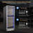24" 154 Bottle Dual-Zone Freestanding/Built-in Two Shapes of Door Handles Wine Refrigerator