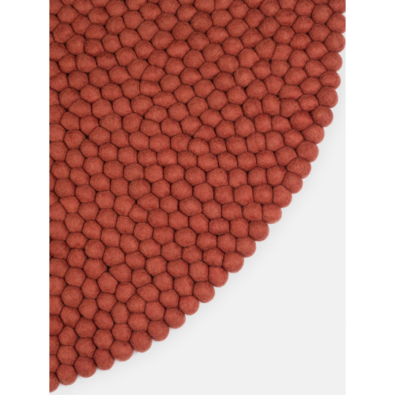 Round Solid Colour Hand Woven Area Rug, Round 200cm