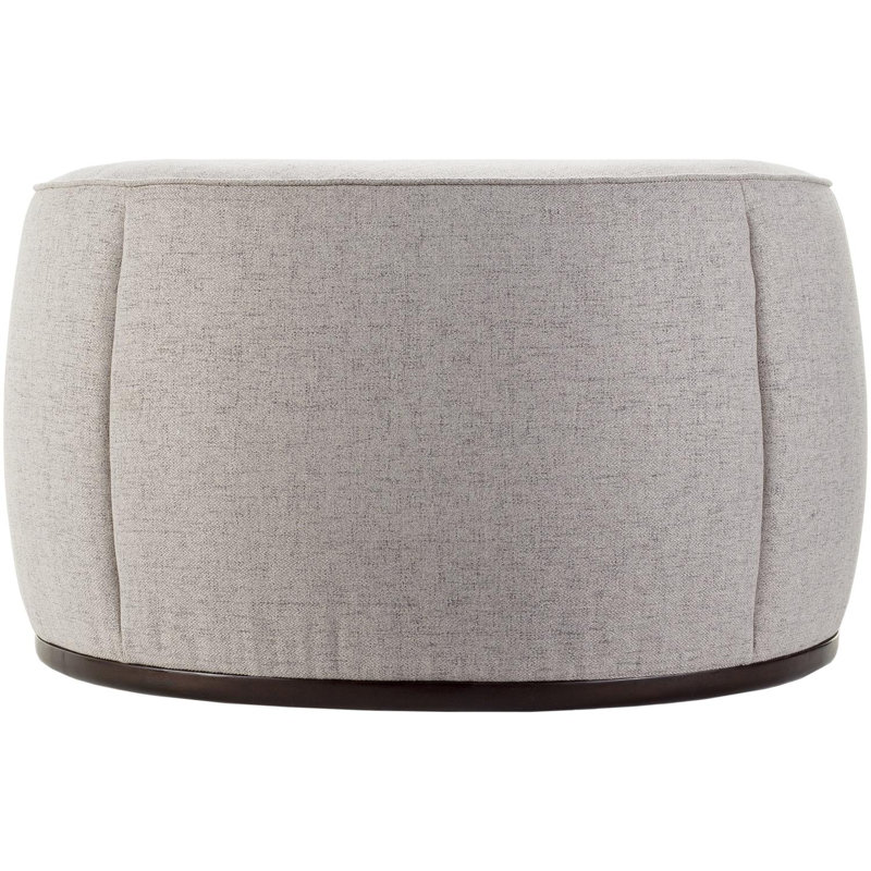 Alexandria Ottoman, Beige Polyurethane/Polyester