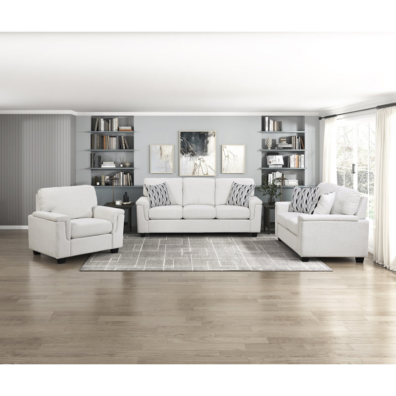 Ensemble de salon 3 pièces Veale, Beige