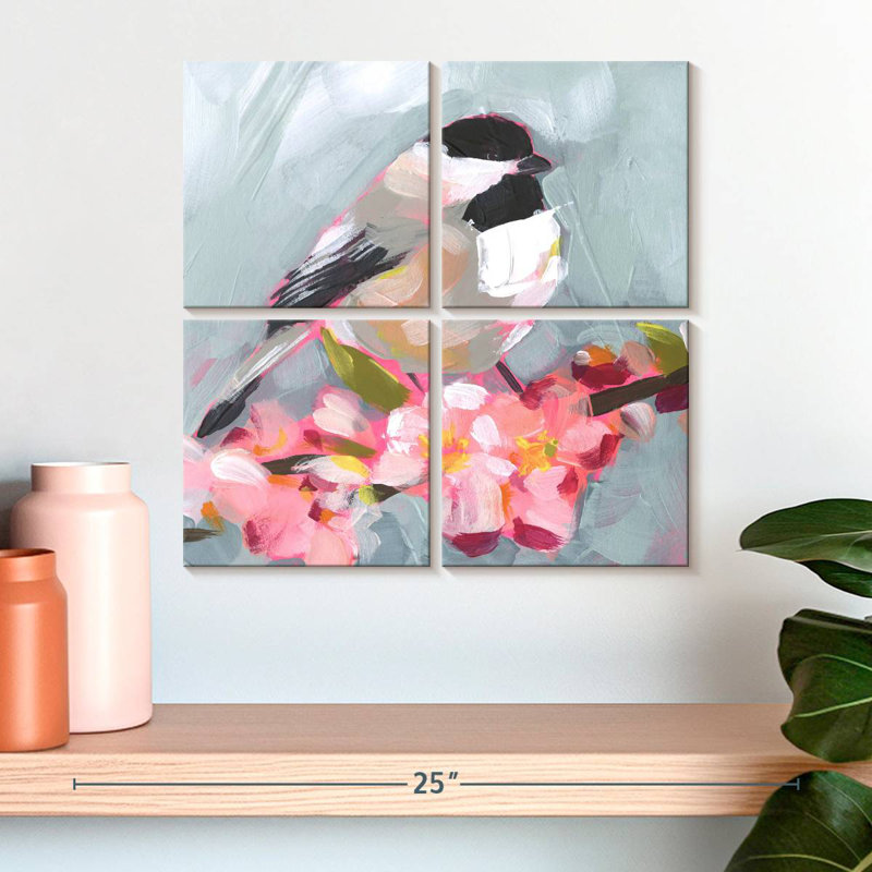 Brampt Brushstroke Bird II, H 18 po x l 18 po