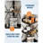 72'' Corner Wine Cabinet with Power Outlet, Industrial 5-Tiers Liquor Cabinets Bar-1730406045