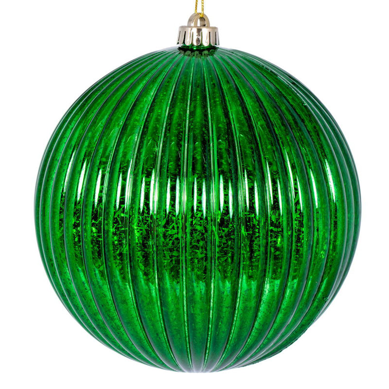 Chistmas Ball Ornament Set of 4, Green