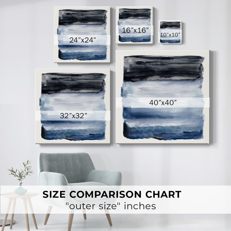 Navy Sky I-Gallery Wrapped Canvas, 40" H x 40" W