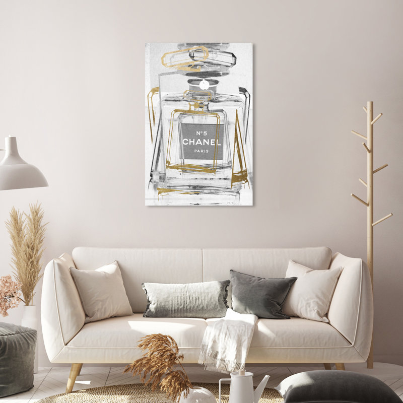 Infinite Glam Light Grey - impression sur toile, H 30 po x l 20 po, Toile tendue, No Frame