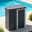 Dark Black Garden Storage Shed