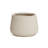 Off White Ribbed 15.55-Inch Round Planter
