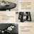 43.3"-59" Extendable Round Dining Table, Circle Kitchen Table Oval Dinner Table For 4-8, Farmhouse Dining Table With Removable Leaves Space Saving And Storage Shelf For Kitchen And Living Room, Black-129892444